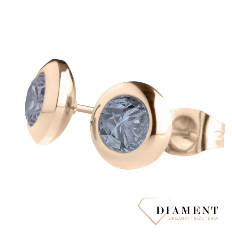 Piękne, delikatne kolczyki MELANO Friends RG BLUE. Kolczyki Damskie w Sklepie z Biżuterią zegarki-diament.pl.Piękne i Eleganckie kolczyki dla Kobiet.Darmowa wysyłka...jpg